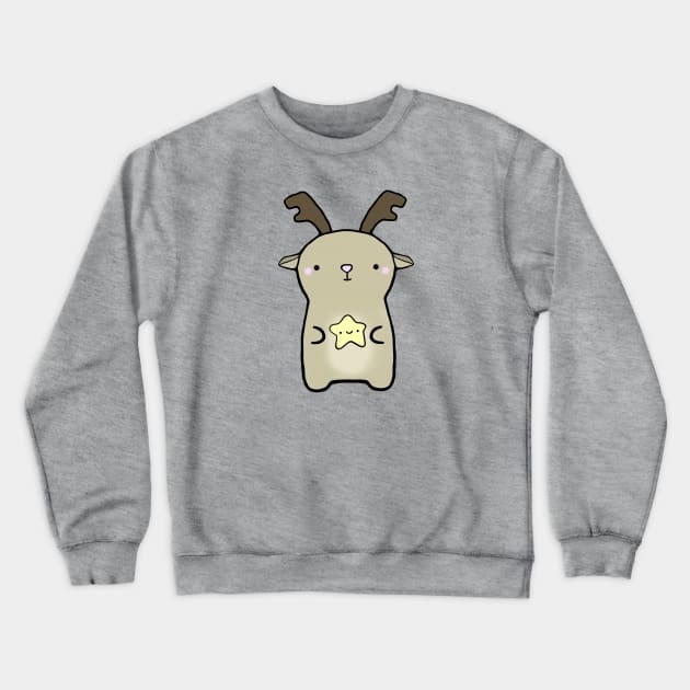 Olive The Other Reindeer Crewneck Sweatshirt by staceyromanart